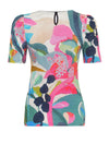 Dolcezza Rumba Print Puff Sleeve Top, Multi