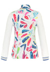 Dolcezza Brush Stroke Drawstring Jacket, Multi