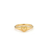 24Kae Structure Heart Ring, Gold