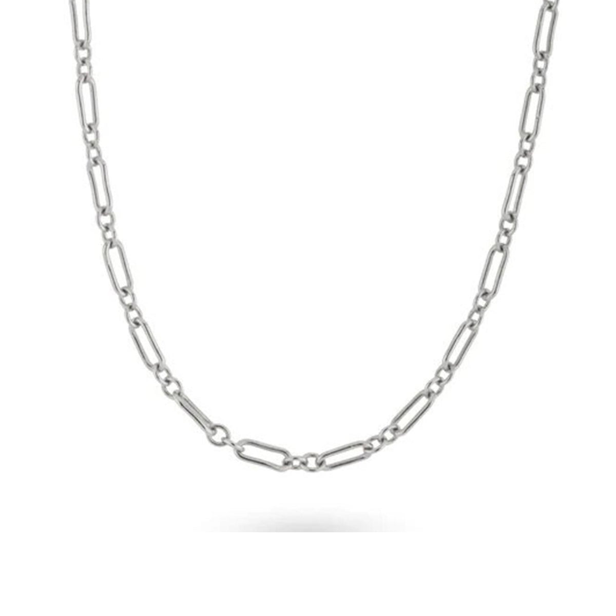 24Kae Chain Link Necklace, Silver