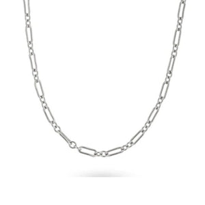 24Kae Chain Link Necklace, Silver