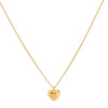 24Kae Heart Medallion Necklace, Gold