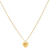 24Kae Heart Medallion Necklace, Gold