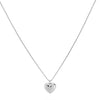 24Kae Heart Medallion Necklace, Silver