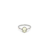 24Kae Oval Stone Ring, Silver