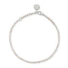 24Kae Pastel Stone Bracelet, Silver
