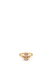 24Kae Pink CZ Cluster Ring, Gold