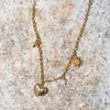 24Kae Shell Heart Charm Necklace, Gold