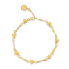 24Kae Shell Hearts Bracelet, Gold