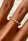 24Kae Stone Heart Ring, Gold