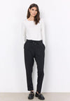 Soya Concept Siham Frilled Pocket Trousers, Black