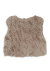 Babybol Baby Girl Faux Fur Gilet, Beige