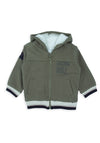 Babybol Baby Boy Long Sleeve Fleece Lined Jacket, Green