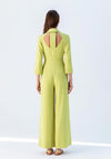 Kameya Cut-Out Back Wide Leg Jumpsuit, Mold Green