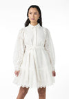 Y.A.S Holi Brodie Belted Dress, Star White