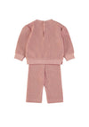 Babybol Baby Girl Floral 2 Piece Set, Pink