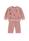 Babybol Baby Girl Floral 2 Piece Set, Pink