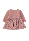 Babybol Baby Girl Floral Long Sleeve Dress, Pink