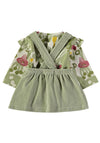 Babybol Baby Girl Chic Wild Top and Dress Set, Green