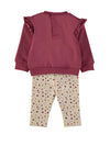 Babybol Baby Girl Floral Sweater and Legging Set, Pink