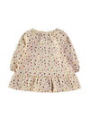 Babybol Baby Girl Long Sleeve Ditsy Floral Dress, Cream