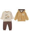 Babybol Baby Boy Move 3 Piece Tracksuit, Yellow