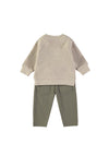 Babybol Baby Boy Get Moving Sweater and Pant Set, Beige