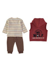 Babybol Baby Boy Wild & Magic 3 Piece Set, Orange