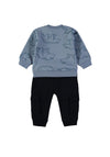 Babybol Baby Boy Bear 2 Piece Tracksuit, Blue