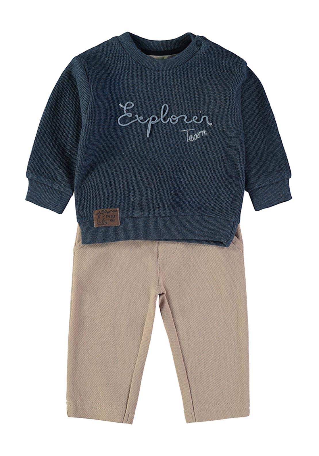 Babybol Baby Boy Jumper and Trouser Set, Blue