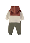Babybol Baby Boy Tiger Hoodie and Jogger Set, Orange