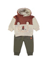 Babybol Baby Boy Tiger Hoodie and Jogger Set, Orange