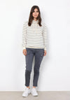 Soyaconcept Barni Striped Sweatshirt, Cream