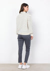 Soyaconcept Barni Striped Sweatshirt, Cream