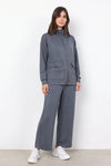 Soyaconcept Banu Zip Up Sweat Jacket, Grey