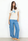 Soyaconcept Derby Flower Print T-Shirt, Blue