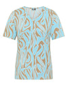 Barbara Lebek Swirl Pattern Top, Blue
