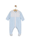 Emile Et Rose Boy Matthew Collar Babygrow, Blue