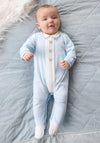 Emile Et Rose Boy Miles Bear Babygrow, Blue