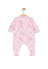 Emile Et Rose Girl Mary Print Babygrow and Headband Set, Pink