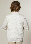 Jessica Graaf Quilted Bow Detail Gilet, Stone