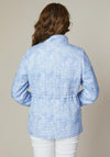 Jessica Graaf Floral Print Quilted Jacket, Blue