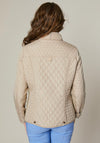 Jessica Graaf Quilted Zipped Jacket, Dark Cream