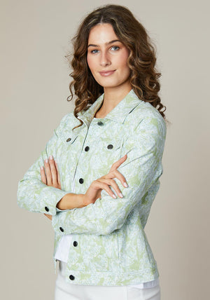 Jessica Graaf Paisley Print Jacket, Green