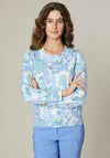 Jessica Graaf Botanical Print Sweater, Blue