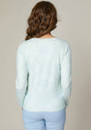 Jessica Graaf Embellished Mandala Print Sweater, Mint Green