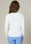 Jessica Graaf Knit Cable Style Cardigan, Off White