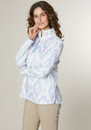 Jessica Graaf Printed Half Zip Sweatshirt, Lilac Multi