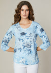 Jessica Graaf Floral Print Top, Blue