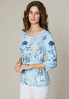 Jessica Graaf Floral Print Top, Blue